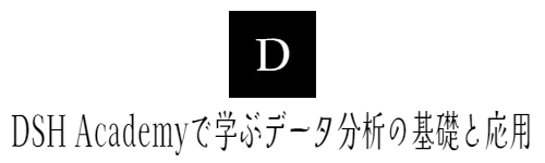 DSH Academyで学ぶデータ分析の基礎と応用